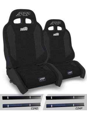 Jeep Wrangler TJ Suspension Seat - PRP Seats - Enduro Elite - Crawl Edition - Black - `03-`06 Jeep Wrangler TJ Suspension Seat - PRP Seats - Enduro Elite - Crawl Edition - Black - `03-`06